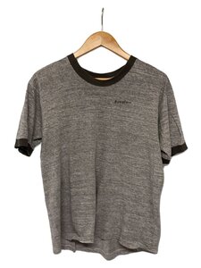 sportswear◆60s/リンガーT/コットン×レーヨン/Tシャツ/L/コットン/GRY