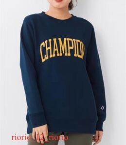 655　Champion　チャンピオン　大きいサイズ　裏起毛クルーネックスウェットトレーナー　プリントトレーナー　レディース　size4L