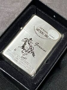 zippo ジェニュイン 皐月賞 ヴィンテージ 銀メッキ仕上げ 希少モデル 1995年製 Genuine 55th SATSUKI SHO ケース 保証書付き