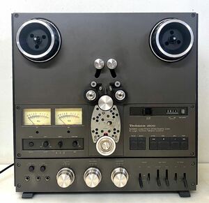 AK09410▲通電OK Technics テクニクスRS-1500U オープンリールテープデッキ リールクランパー付 ジャンク