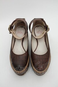 Vivienne Westwood / ロッキンホースクロコバレリーナ 36 ブラウン S-24-03-03-035-sh-AS-ZS