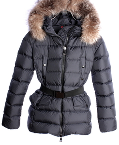 21AW　モンクレール　フォックスファー ナイロン ダウン ジャケット　ダークネイビー　レディース 国内正規品　MONCLER #A7