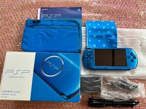 【即決】ほぼ新品 PSP プレイステーション・ポータブル バリュー・パック バイブラント・ブルー