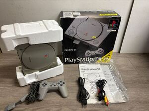 ☆ PS1 ☆ プレイステーション SCPH-3500 動作品 本体 コントローラー 箱 説明書 付属 Playstation SONY 初代プレステ 2003