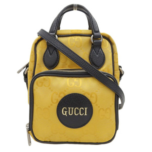 グッチ GUCCI オフザグリッド 2WAYバッグ ショルダーバッグ ハンドバッグ ナイロン/レザー イエロー/ブラック 625850 中古 新入荷 GU0616