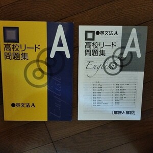 高校リード問題集　 英文法A 別冊解答編付属