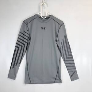 アンダーアーマー UNDER ARMOUR 裏起毛アンダーシャツ 長袖 グレー Mサイズ 93K9VLC500267