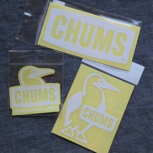  CHUMS ステッカー 3枚セット CH62-1484 CH62-1547 CH62-1124 新品 PVC素材 防水