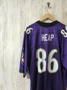 599☆【NFL RVENS HEAP 86番 ユニフォーム】NFL Reebok リーボック アメフト XL