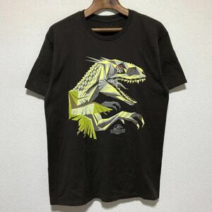 [即決古着]JURASSIC WORLD/ジュラシック・ワールド/UNIVERSAL STUDIOS/ユニバーサルスタジオ/インドミナスレックスTシャツ/ブラウン/M