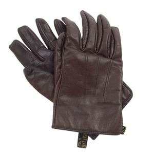 FREEWHEELERS フリーホイーラーズ SLIP-ON WINTER UTLITY GLOVES レザー グローブ 手袋 ブラウン系【中古】