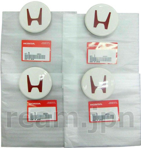 新品 ホンダ純正 NA1 NSX ホイールセンターキャップ 4個 JDM HONDA Genuine TYPE-R CIVIC EK9 Integra DC2 DB8 Wheel Center Hub Cap SET