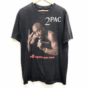 ビンテージ★2PAC Tシャツ ラップT DETH ROW デスロウ レコーズ 古着 当時物 2005コピーライト 00s サイズL 07