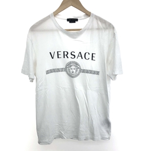 ◆Gianni Versace ジャンニヴェルサーチ メデューサヘッド 半袖カットソー サイズ:L◆A83159 A228806 ホワイト メンズ トップス