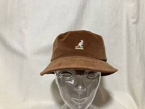 KANGOL Cord Bucket カンゴール コードバケット 綿/ポリウレタン コーデュロイハット/帽子 ブラウン系 M 中古品