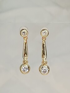 k18yg★天然ダイヤ0.20ct☆ピアス☆31