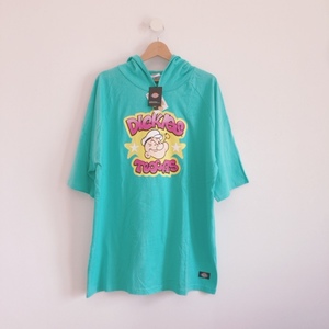 新品 Dickies POPEYEポパイ フード付きプリントTシャツ XL