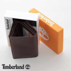 財布 三つ折り ティンバーランド Timberland New Hunter Wallet ブラウン 1UWXC-01 本革 レザーウオレット 定期入れ パスケース