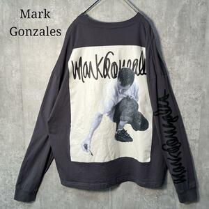 Mark Gonzales マークゴンザレス バック&袖プリント ビッグロンT