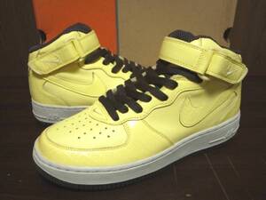 04年製 NIKE WMNS AIR FORCE 1 MID ナイキ ウィメンズ エアフォース ミッド AF1【310765-771】 クロコダイル ピーナッツバター 黄 US9