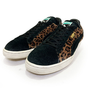 プーマ スウェード レオパード ブラック 26.5cm PUMA SUEDE LEOPARD 358445 01 正規品 カジュアル ヒョウ柄 豹 復刻 年代 パンク ロック 