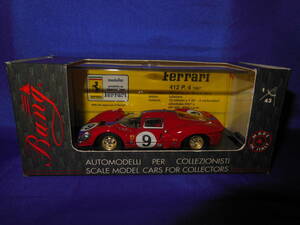 1/43　入手困難　BANG　フェラーリ　FERRARI　412P　1967年　NO.9　イタリア製　MADE IN ITALY