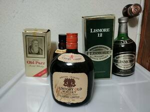 未開封　ウィスキー　OldParrオールドパー　LISMORE12リスモア　SUNTORY　OLDWHISKY スコッチウィスキー　特級　3点セット