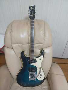 ●Mosrite 1964 The Ventures Model&Original Blue Metallic Finish＆リフィニッシュ●Ｕ.Ｓ.Ａハードケース