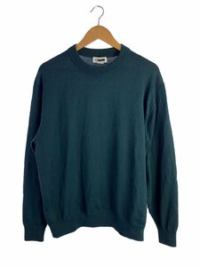 H BEAUTY&YOUTH◆SOLID WOOL CREW NECK PULLOVER ニットセータ/S/ウール/GRN/1213-106-391//