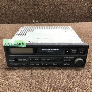 AV12-606 激安 カーステレオ HONDA BOSE 39100-S0A-J011-M1 E91219537 カセットデッキ FM/AM オーディオ 通電未確認 ジャンク