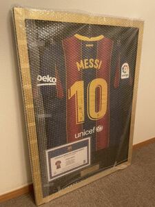 【NIKE】Lionel Messi Match Issued Shirt メッシ サイン 選手支給品 ユニフォーム 額装 フルオーダー icons dugout