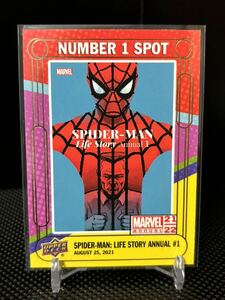 2021-22 Upper Deck Marvel Annual Number 1 Spot #N1S-18 Amazing Spider-Man Annual (2021) #1