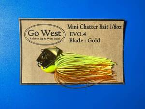 Evo.4-77 GoWest ミニチャターベイト 1/8oz【Gold Blade】