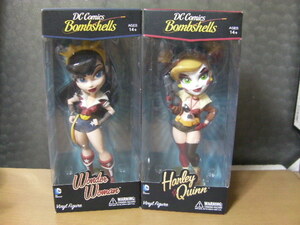 未開封　ボムシェルズ ワンダーウーマン ハーレイクイン Cryptozoic Dc Bombshells Wonder Woman Vinyl Statue Harley Quinn