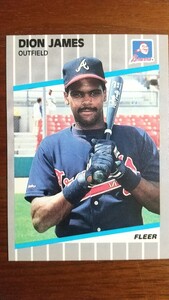 FLEER 1989年 594 DION JAMES アトランタ・ブレーブス