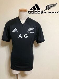 【新品】 adidas ALL BLACKS アディダス ラグビー オールブラックス 1ST レプリカ ジャージ ユニフォーム サイズO 半袖 黒 AP5663