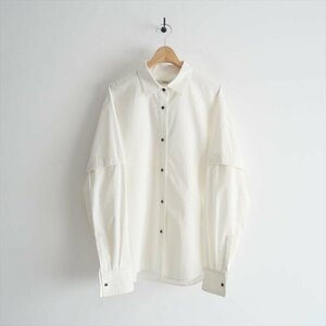 2023 / pelleq ペレック / C/W CUT SLEEVE SHIRT シャツ 34 / 2404-1102