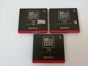 SONY　ソニー　MD　MDW-74 【mini disc】3枚セット【未開封新品】