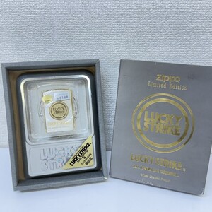 F818-K52-80▲【未使用】 Zippo ジッポ オイルライター LUCKY STRIKE ラッキーストライク 限定品 Limited Editon アルミダイキャスト灰皿