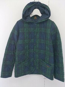 ◇ LAPIS BEAMS × LAVENHAM 英国製 チェック 長袖 中綿 ジャケット サイズUK34 USA34 グリーン ネイビー レディース