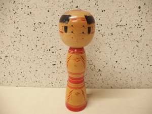 1210118a【大泉清見 弥治郎系 伝統こけし】置物/工芸品/H24cm/中古品