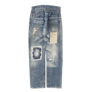 Levis / LVC パンツ サイズ:32 00s 青山100本限定 1966年復刻 501XX-501 BigE ダメージリペア加工 デニムパンツ (66501-0121 / 日本製)