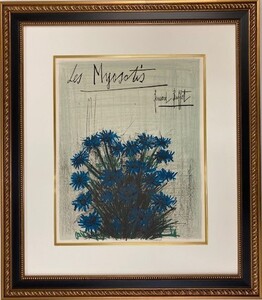 【特価】　≪　　ベルナール 　ビュッフェ　　≫　　オリジナル リトグラフ【石版画】 　LE MYOSOTIS 　 1966年　 BERNARD　 BUFFET