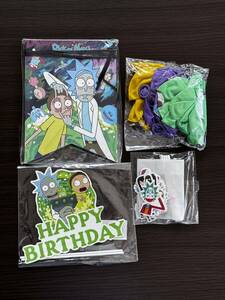 リック・アンド・モーティ 風船 バースデー バルーン 誕生日 飾り付け パーティー セット Rick and Morty アニメ キャラクター 32枚セット