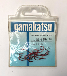 がまかつ Gamakatsu カレイ専用 赤 11号 10本入り