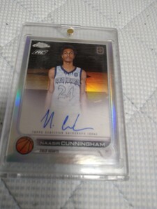 2022 Topps Chrome OTE Rookie Autograph Naasir Cunningham RC Auto アラバマ大学