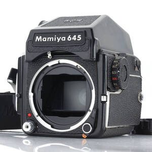 【マミヤ】Mamiya 645 1000S AEファインダー ストラップ アイカップ付き #f060a