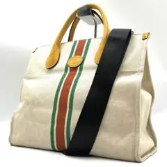 極希少【現行 美品】GUCCI グッチ トートバッグ  シェリーライン