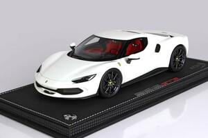 BBR 1/18 フェラーリ 296 GTB ホワイト 48台限定 BBR 1:18 Ferrari 296 GTB Awus White Limited Edition 48pcs P18210D