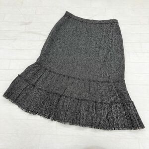 1304◎ Leilian レリアン パンツ ボトムス スカート フレア トランペット ミモレ丈 カジュアル 無地 ブラック レディース11